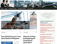 Tablet Screenshot of hoteljobsasia.com